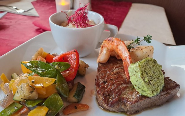 Köstliches Filetsteak bei den Steaktagen im Restaurant Pariente in Schladming Rohrmoos